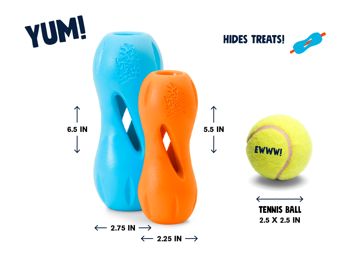 West Paw Qwizl – Tough Treat Toy for Dogs, Extends Bully Sticks & Chews