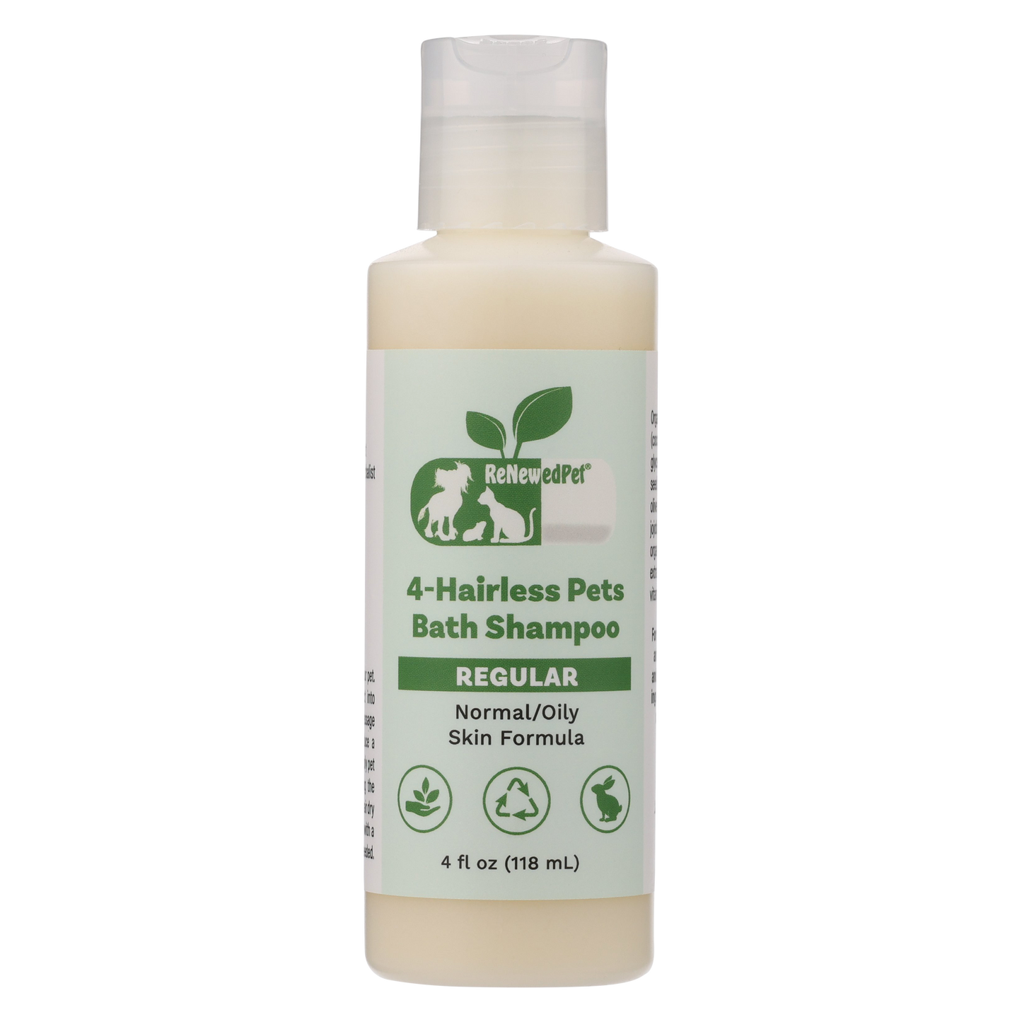 Hairless Pet Shampoo for Normal & Oily Skin | ReNewedPet® Natural Organic Formula