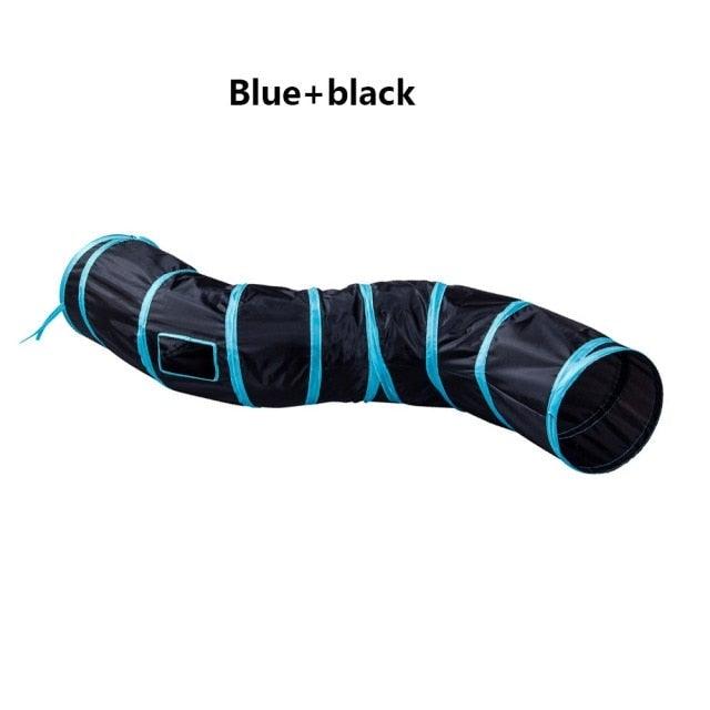 Collapsible Cat Tunnel Toy with Interactive Features