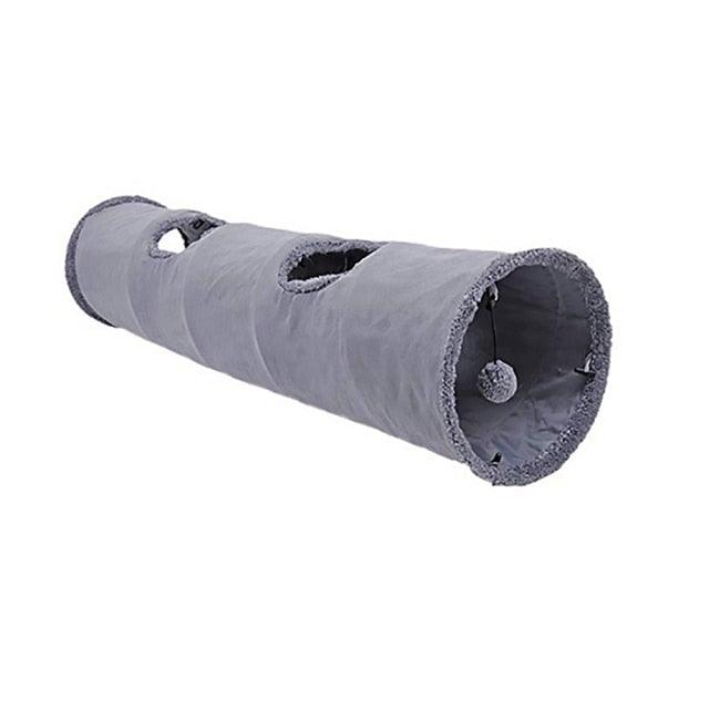 Collapsible Cat Tunnel Toy with Interactive Features