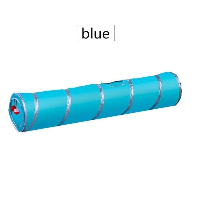 Collapsible Cat Tunnel Toy with Interactive Features