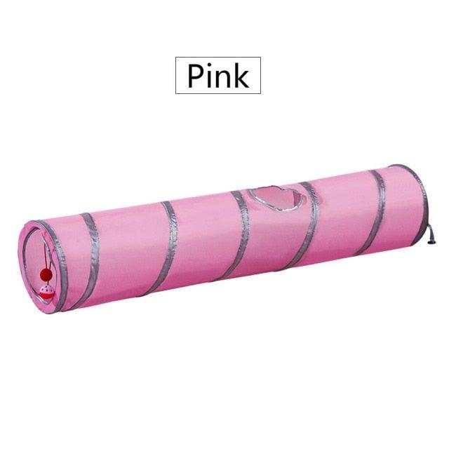 Collapsible Cat Tunnel Toy with Interactive Features