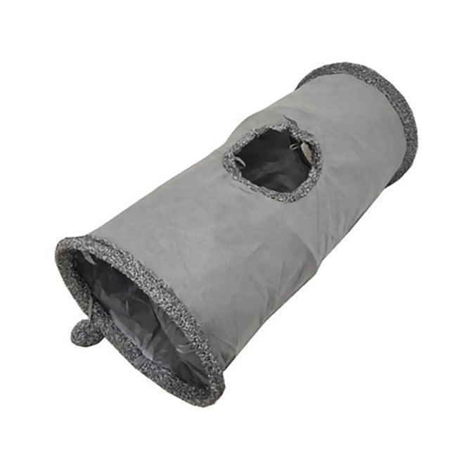 Collapsible Cat Tunnel Toy with Interactive Features