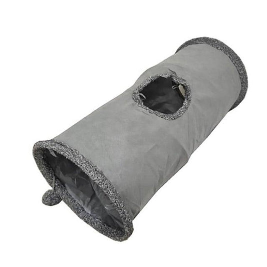 Collapsible Cat Tunnel Toy with Interactive Features