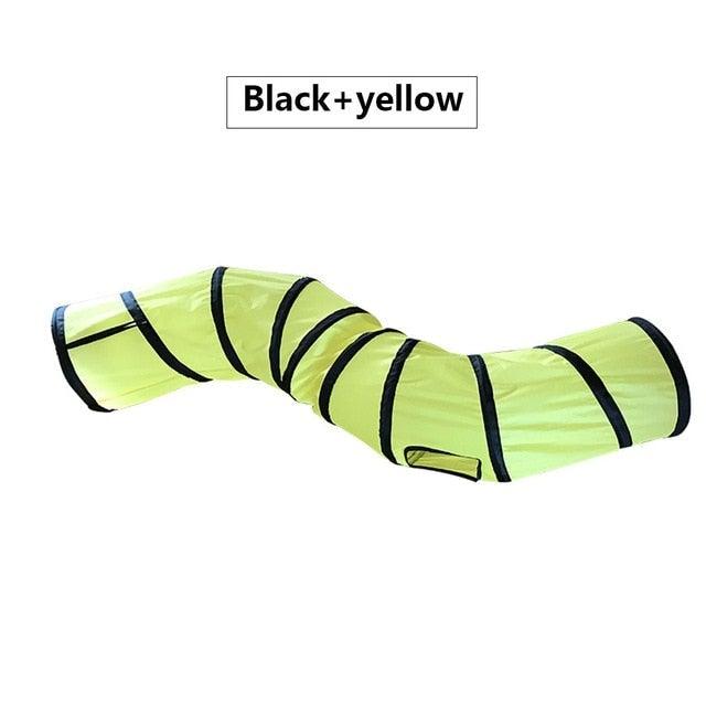 Collapsible Cat Tunnel Toy with Interactive Features