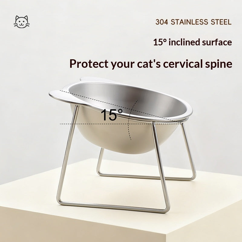 Stainless Steel Pet Food & Water Bowl | Durable Dish for Dogs & Cats