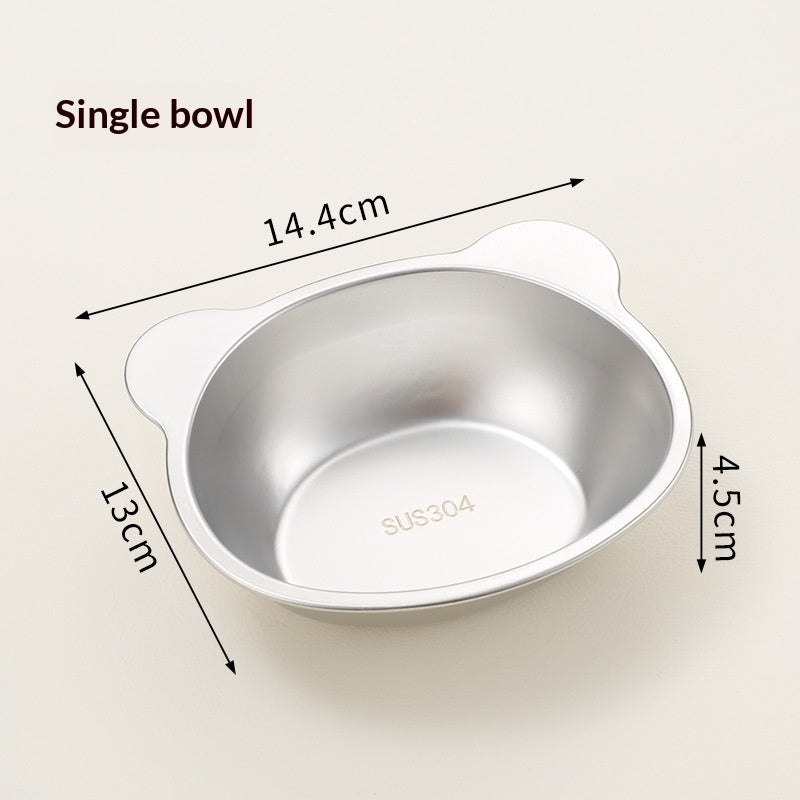 Stainless Steel Pet Food & Water Bowl | Durable Dish for Dogs & Cats