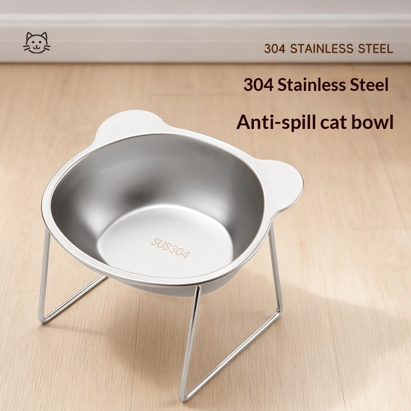 Stainless Steel Pet Food & Water Bowl | Durable Dish for Dogs & Cats