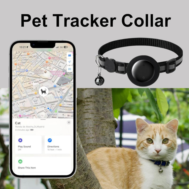 GPS Cat Tracker Collar | Apple Find My & Android Compatible