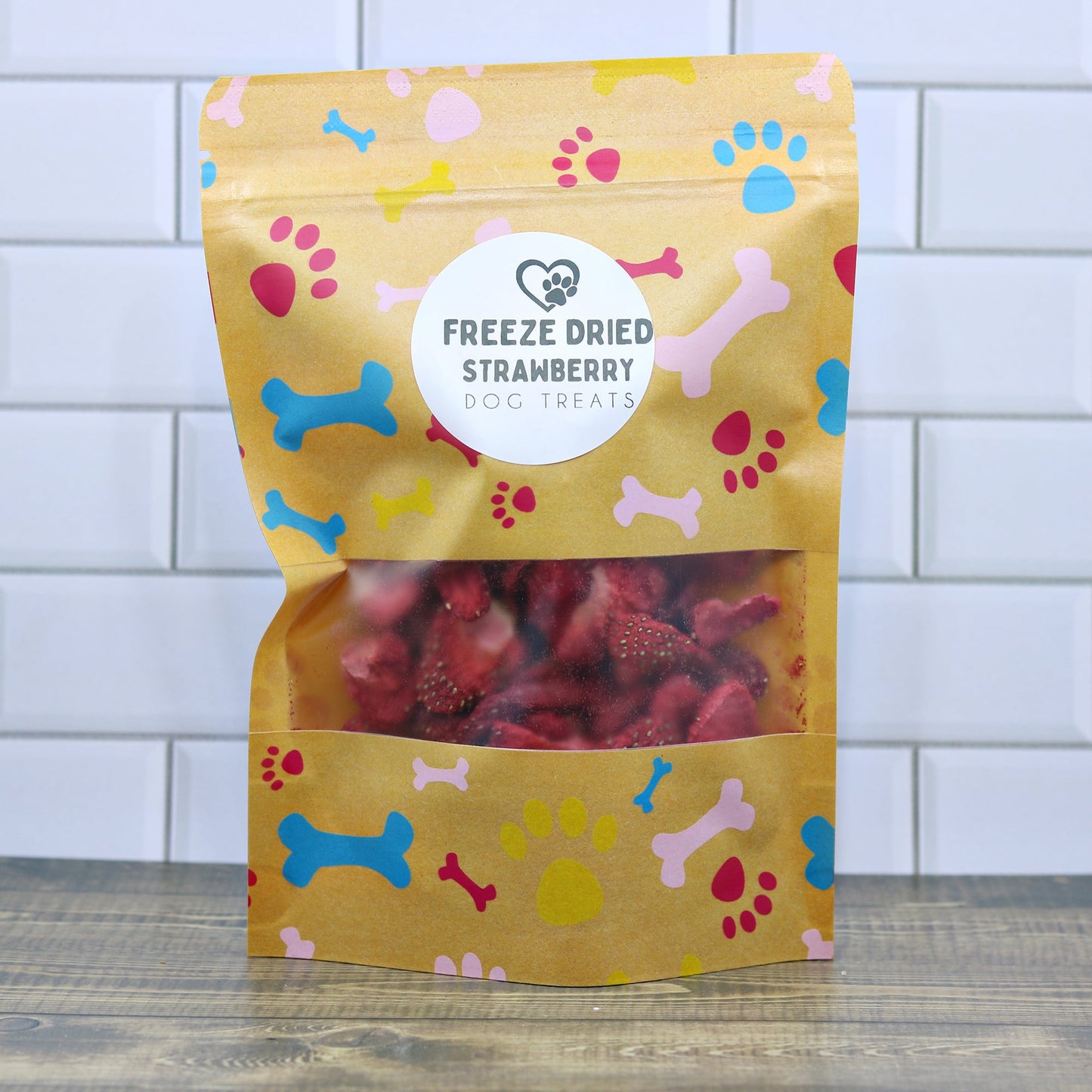 Freeze Dried Strawberry Dog Treats | Single Ingredient, Natural & Healthy