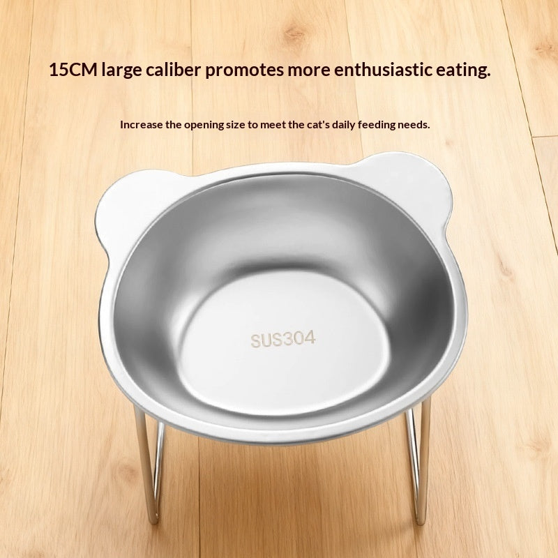 Stainless Steel Pet Food & Water Bowl | Durable Dish for Dogs & Cats