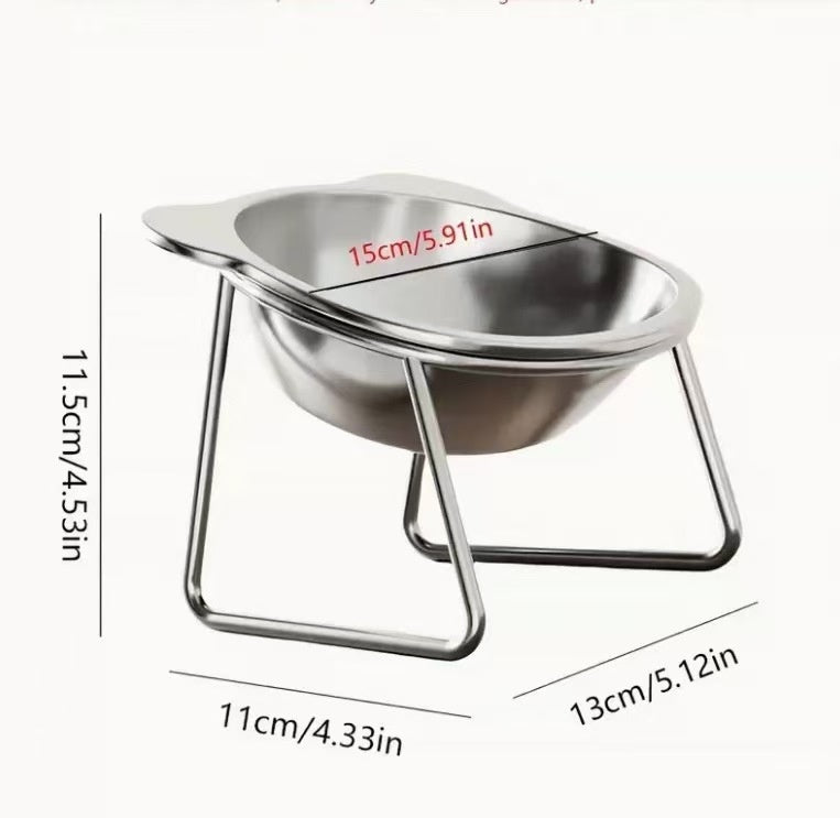 Stainless Steel Pet Food & Water Bowl | Durable Dish for Dogs & Cats