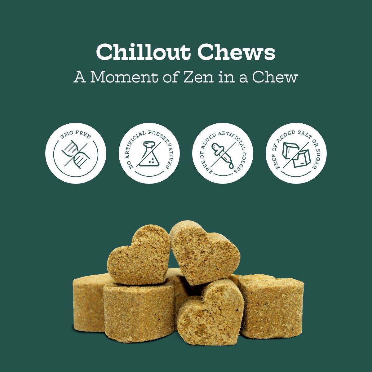 Moe's Chillout Chews – Calming Dog Supplement | Hemp, Chamomile & L-Theanine