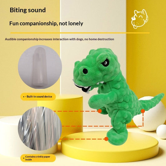 Crinkle Paper & Plush Bubble Dog Dental Chew Toy | Interactive Pet Toy