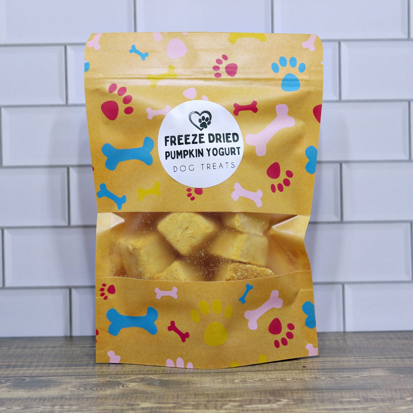 Freeze Dried Pumpkin Yogurt Dog Treats | Healthy Snack with Pumpkin & Greek Yogurt