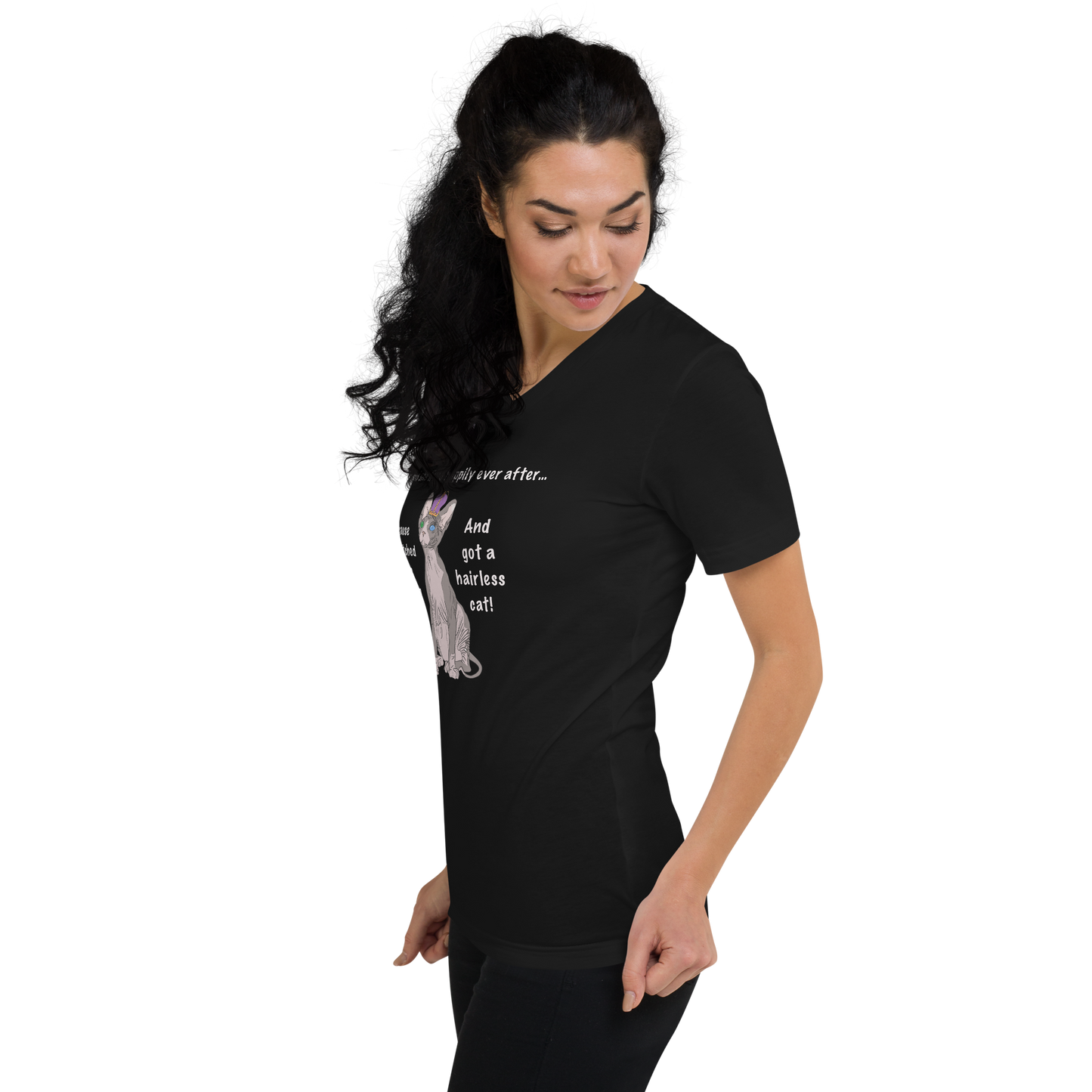"DITCHED PRINCE CHARMING & GOT A SPHYNX CAT" ECO TEE